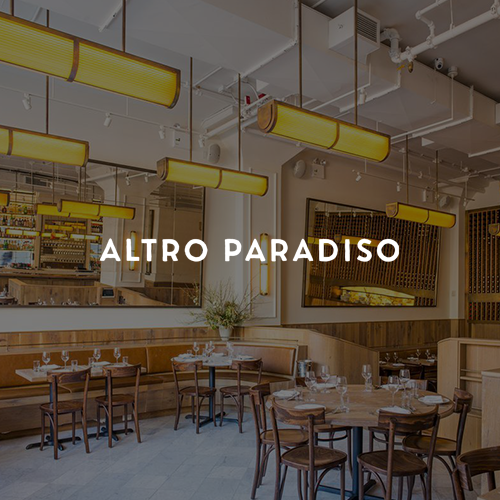 Altro Paradiso New York Reservation